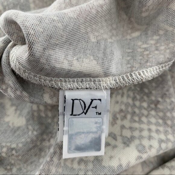 DVF Diane von Furstenberg New Della python camo tan shift dress silk new 4 - Picture 5 of 6